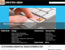 Tablet Screenshot of gfccomunicacion.info